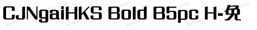 CJNgaiHKS Bold B5pc H字体转换